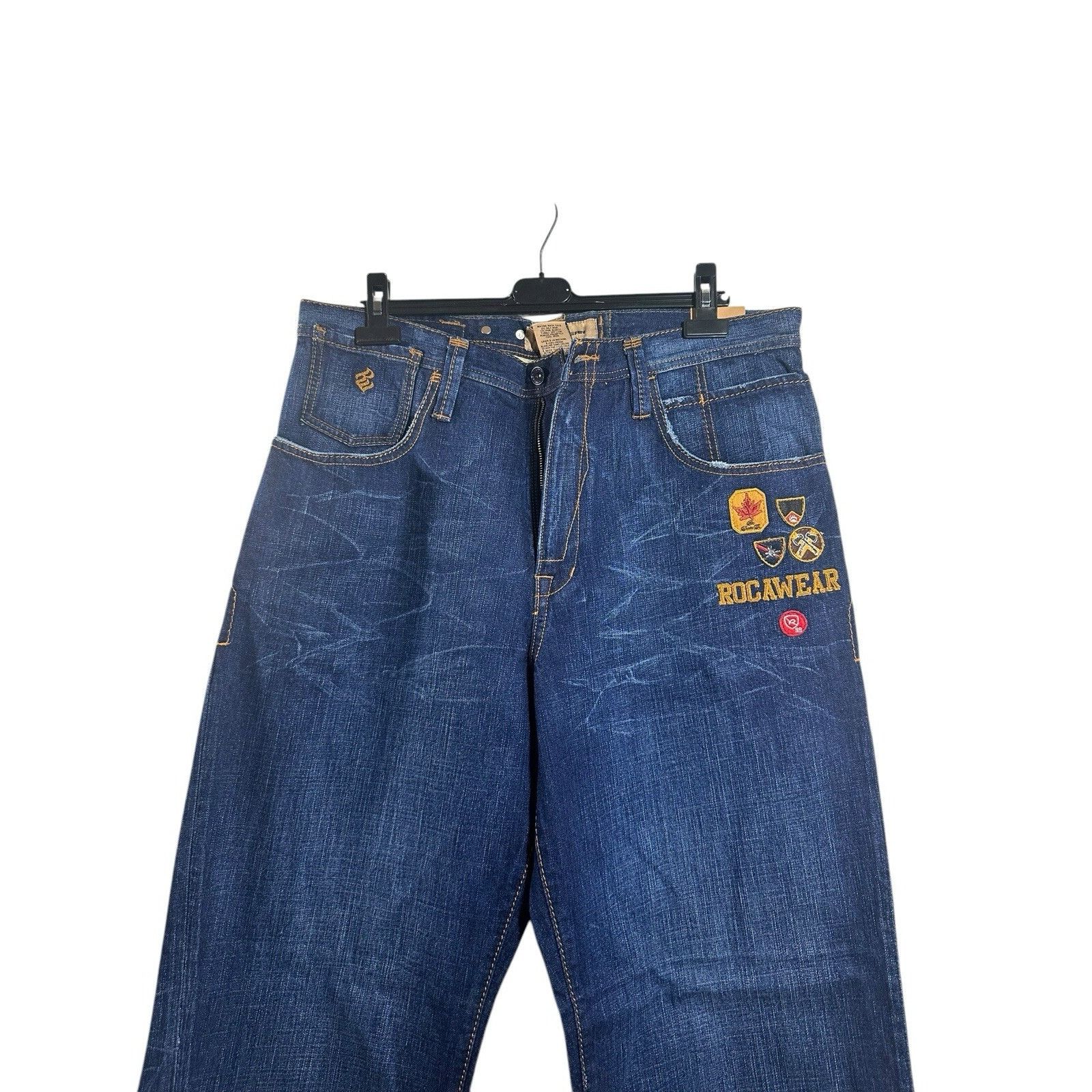 Rocawear Vintage Y2K Rocawear Jeans Mens Denim Baggy Hip Hop Indigo W Size US 36 / EU 52 - 2 Thumbnail