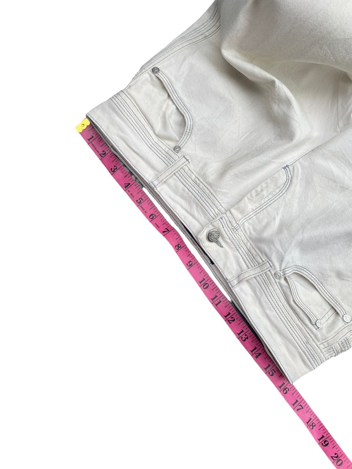 Roberto Cavalli Roberto Cavalli White/Grey Abstract Denim Size 32" / US 10 / IT 46 - 16 Thumbnail