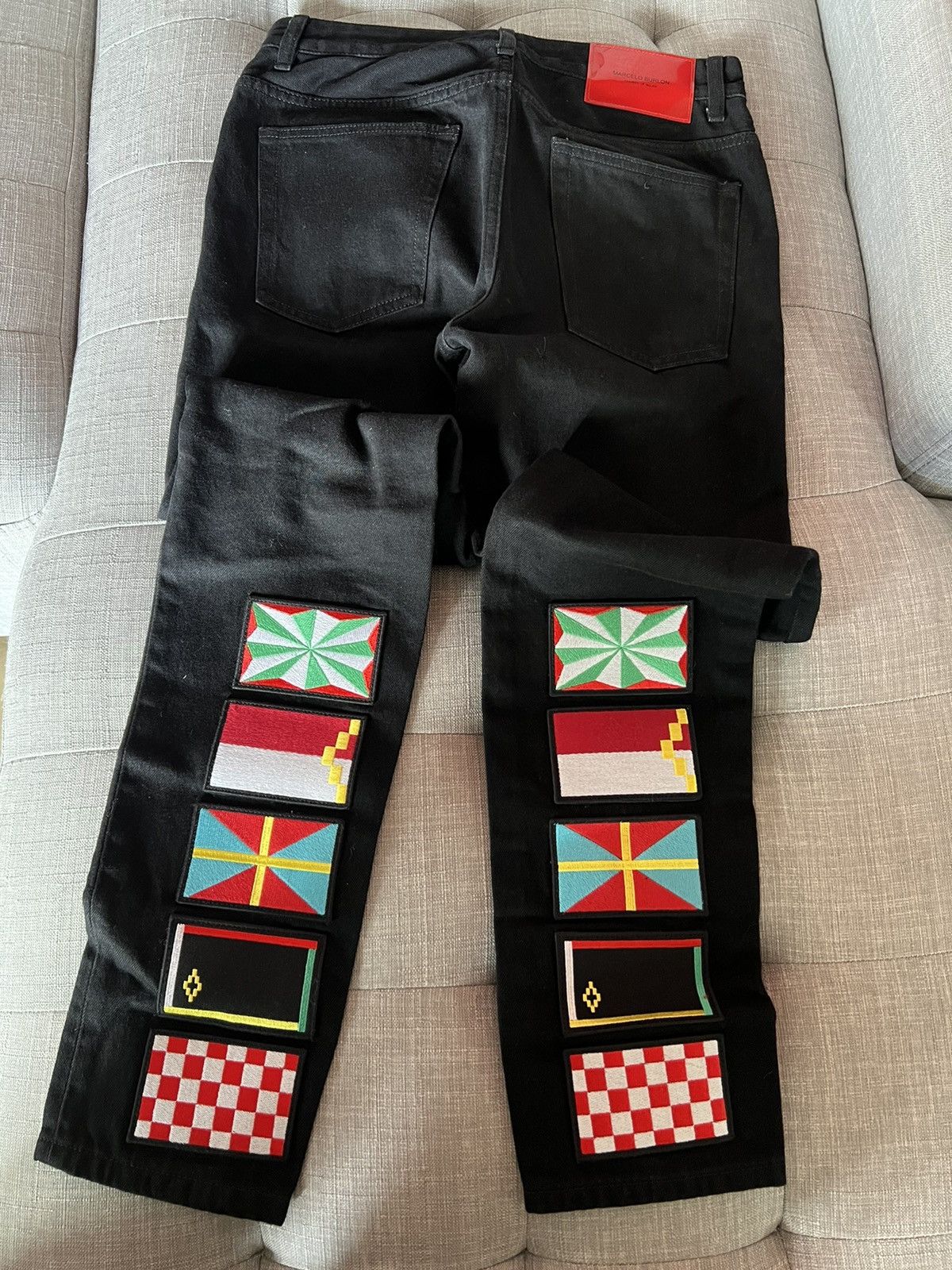 Marcelo Burlon Marcelo Burlon Flags skinny jeans Size US 30 / EU 46 - 3 Thumbnail