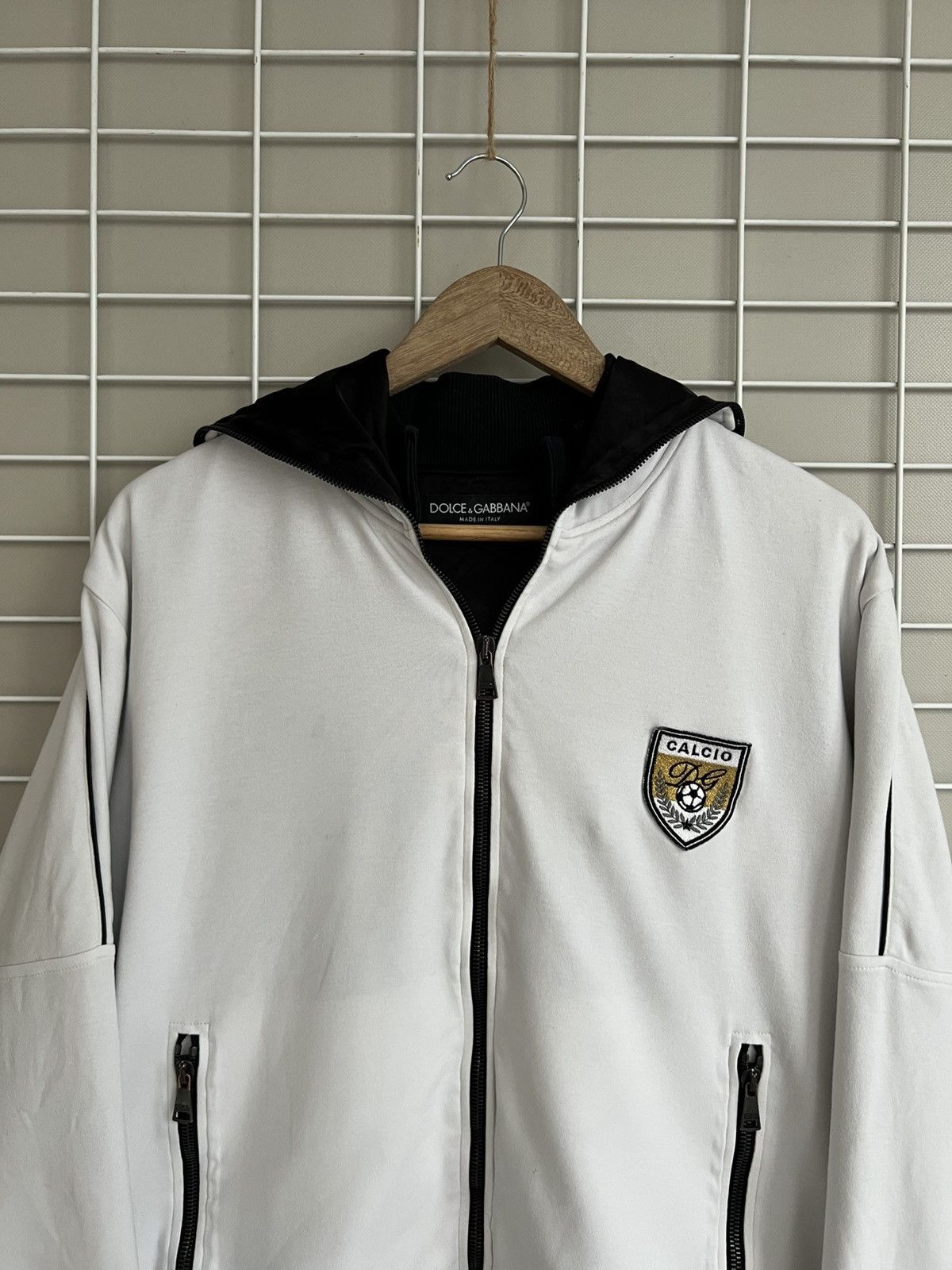 Dolce & Gabbana Dolce & Gabbana Calcio Zip Ninja Hoodie Mens Size 54 or M/L Size US L / EU 52-54 / 3 - 2 Thumbnail