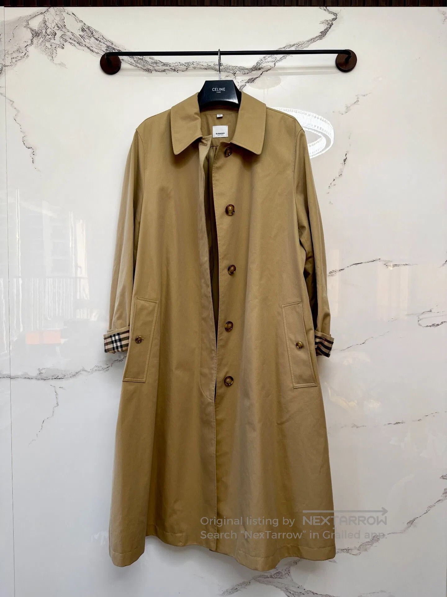 Burberry burberry check trench coat. Size XXS / US 00 / IT 34 - 1 Thumbnail