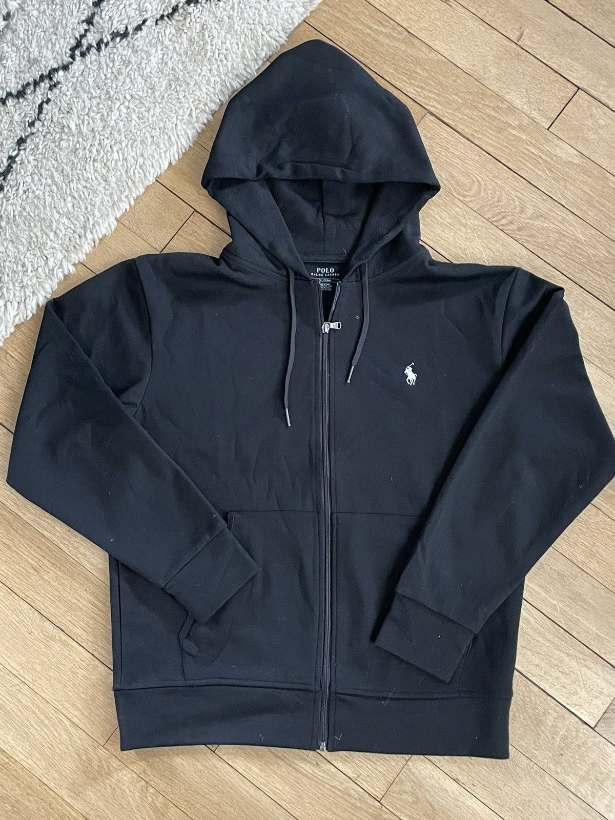 image of Sweat Zip Ralph Laurent Black, Men's (Size Medium)