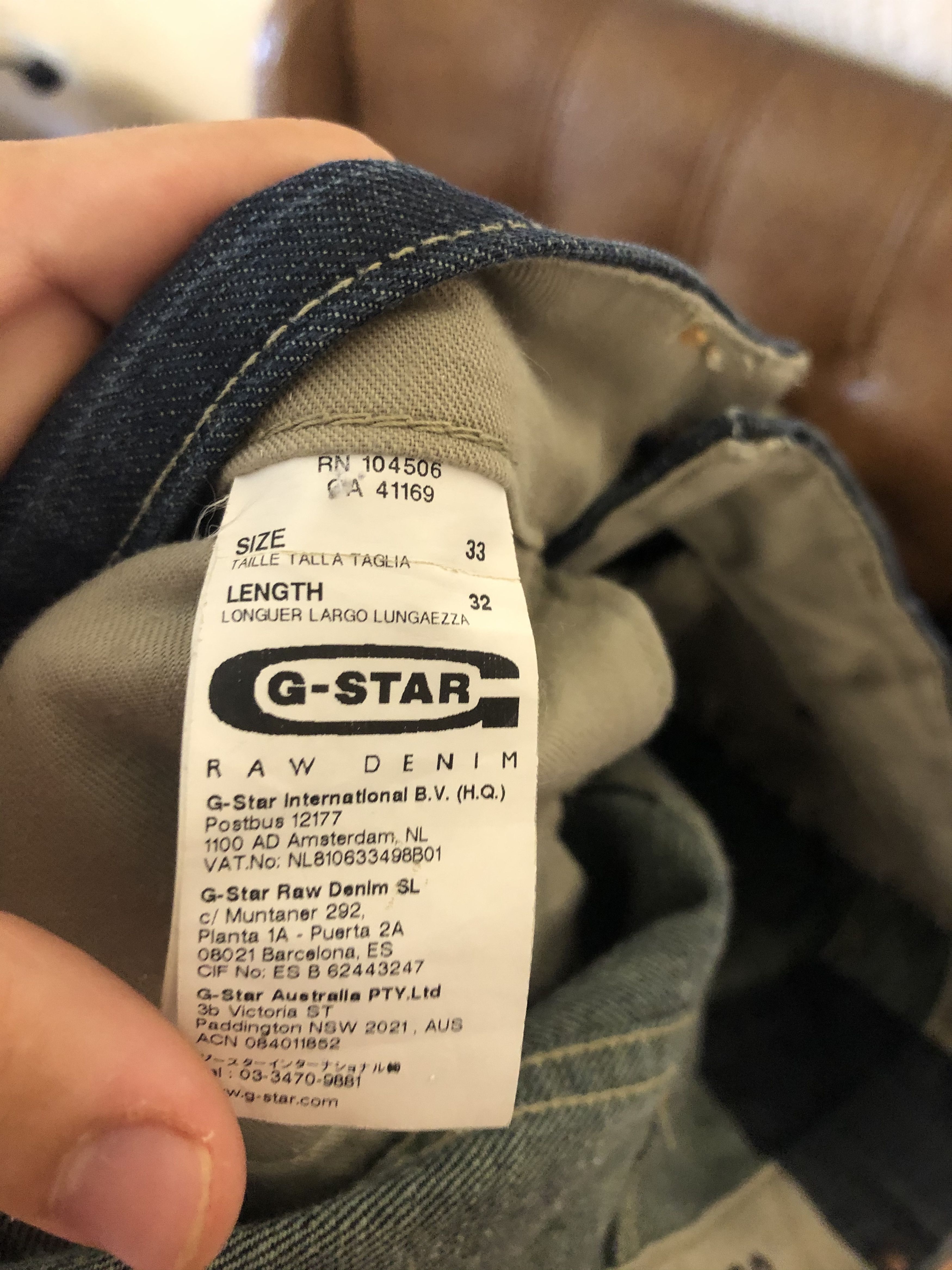G-Star Vintage G-Star Raw Core Jeans Denim Pants Size US 33 - 12 Thumbnail