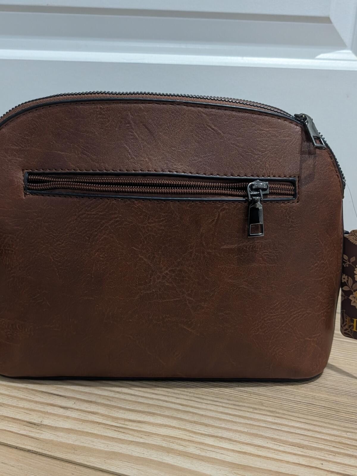 Other Floral Embroidered Brown Crossbody Bag Size ONE SIZE - 4 Thumbnail