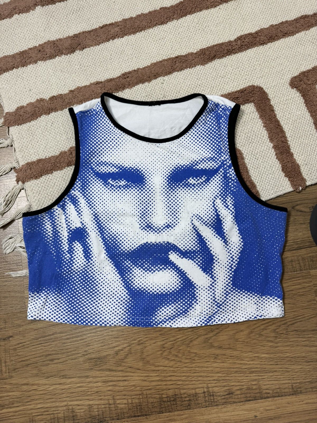 Vintage FACE PRINTE LIKE STUSSY TANK TOP Size L / US 10 / IT 46 - 3 Thumbnail