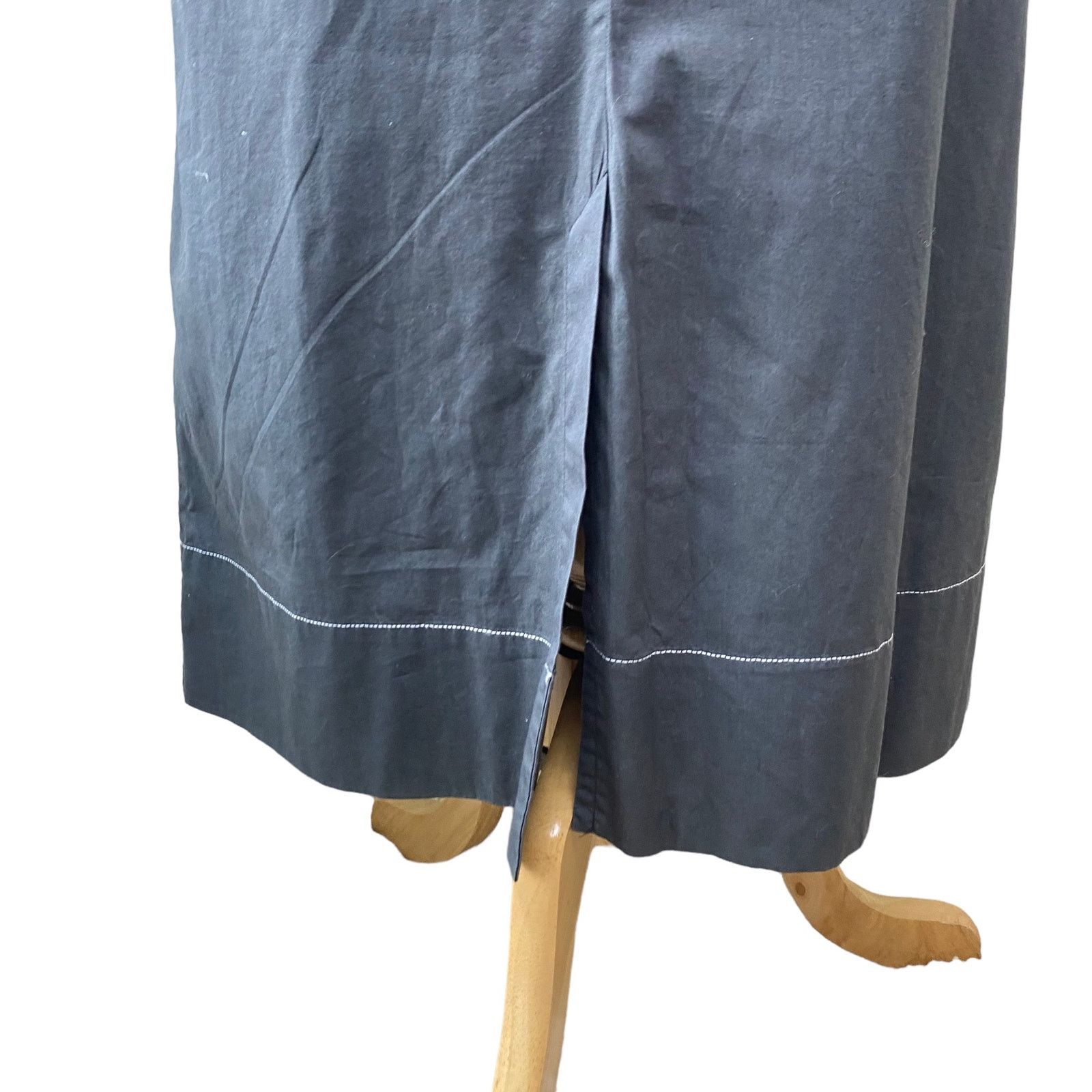 Kowtow KOWTOW Belted Scoop Neck Sleeveless Maxi Dress Gray Medium Size M / US 6-8 / IT 42-44 - 14 Thumbnail