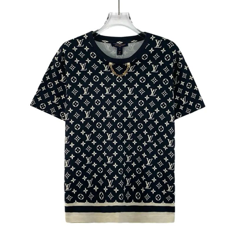 Louis Vuitton Louis Vuitton Black Cotton Women's T-Shirt 0089 Size S / US 4 / IT 40 - 1 Thumbnail