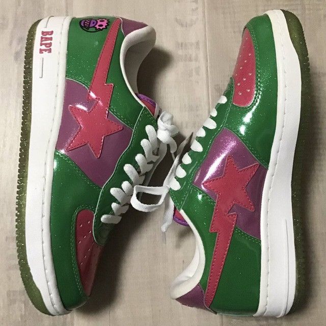 Bape × Nigo Glitter BAPE STA sneakers a bathing ape shoes NIGO Size US 8.5 / EU 41-42 - 2 Thumbnail