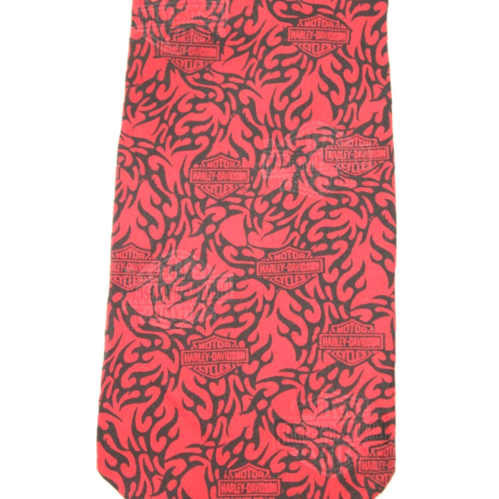Harley Davidson Harley Davidson Silk Neckties Red Black Motorcycles Lot of 2 Size ONE SIZE - 3 Thumbnail