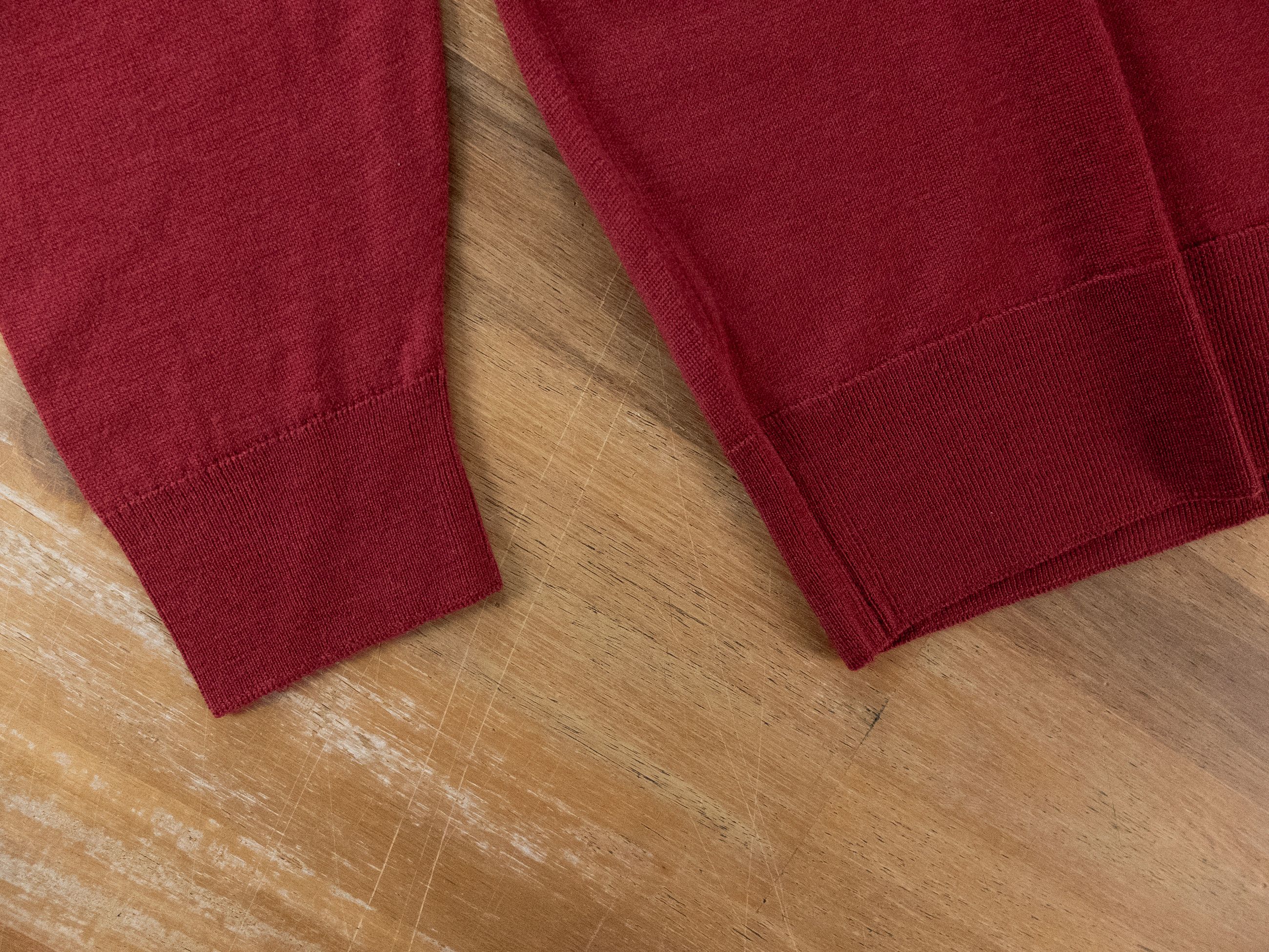 John Smedley JOHN SMEDLEY solid wolf red wool crewneck sweater Medium Size US M / EU 48-50 / 2 - 8 Thumbnail