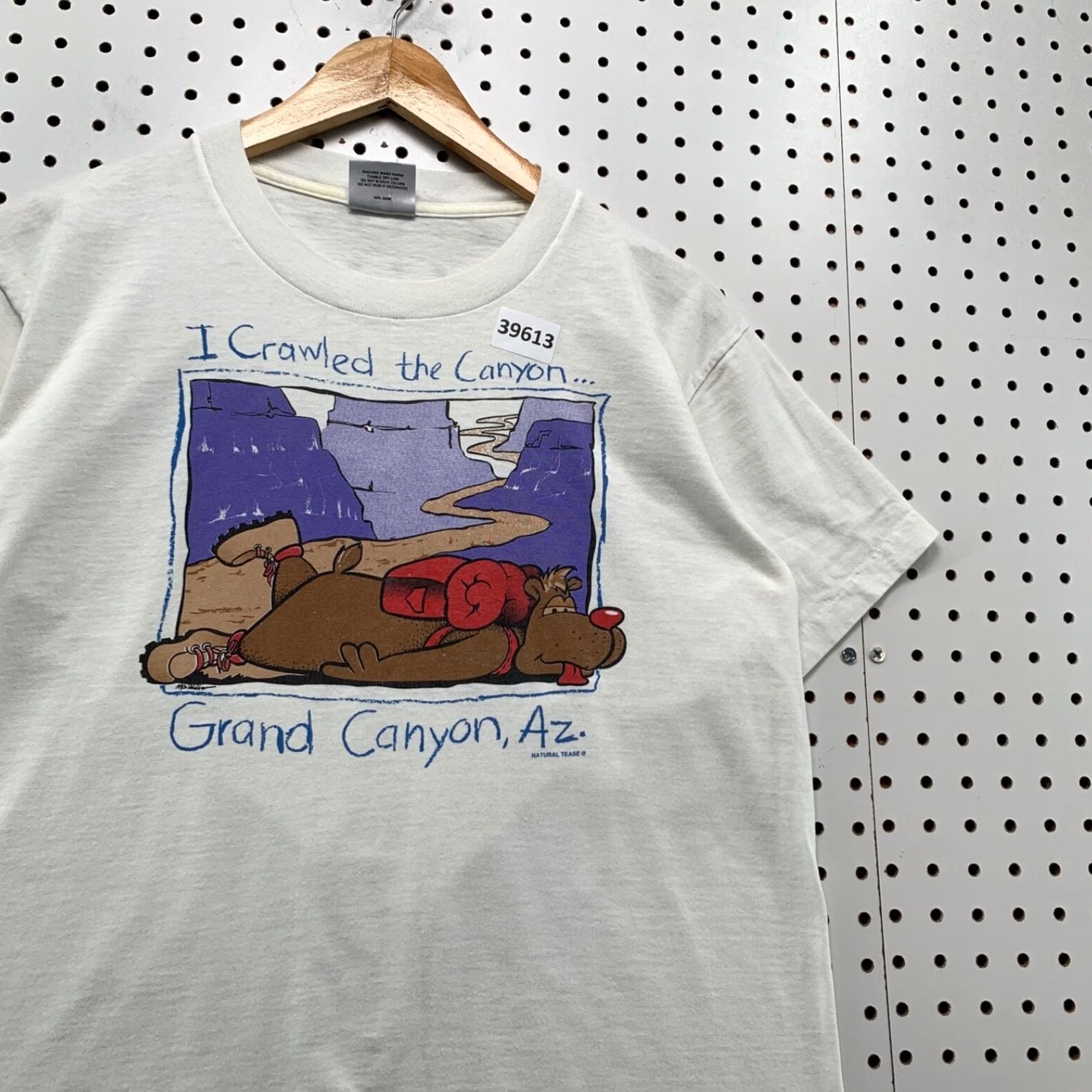 Vintage VINTAGE Grand Canyon Funny Shirt Mens M White USA 90s Single Stitch Classic Tee Size US M / EU 48-50 / 2 - 5 Thumbnail