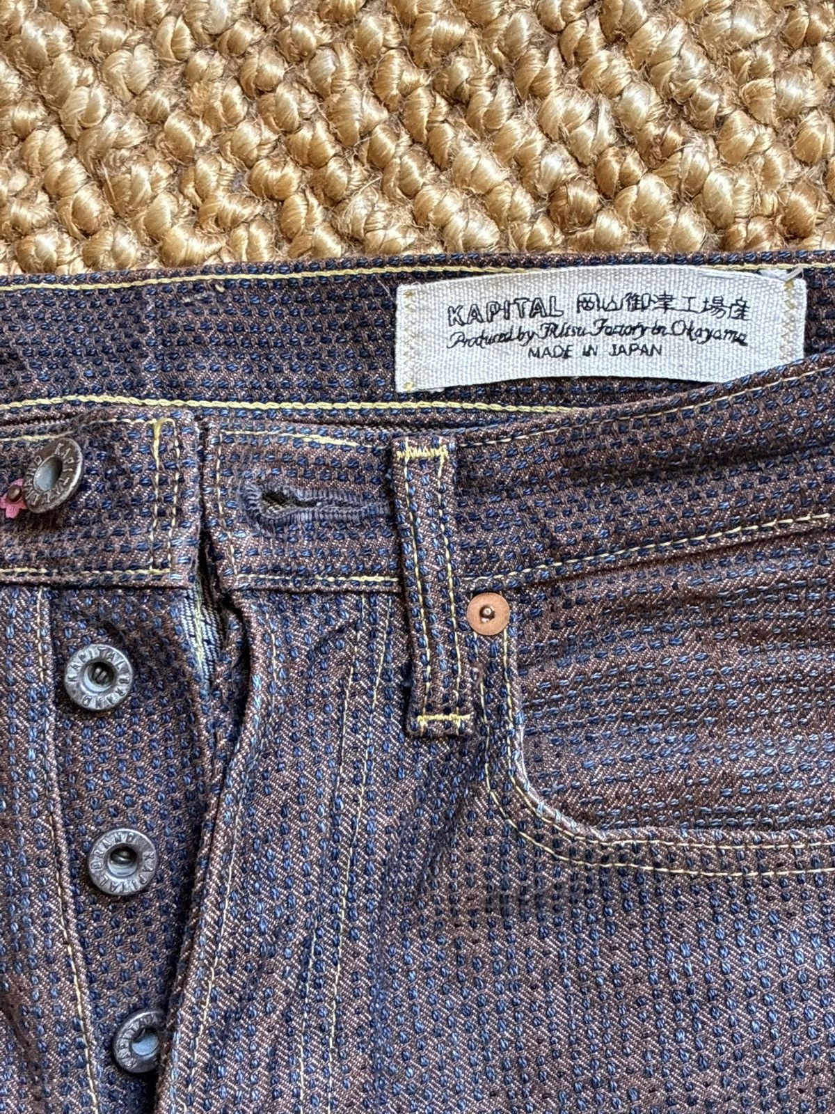 Kapital Century Denim Red/Blue Size US 30 / EU 46 - 2 Thumbnail