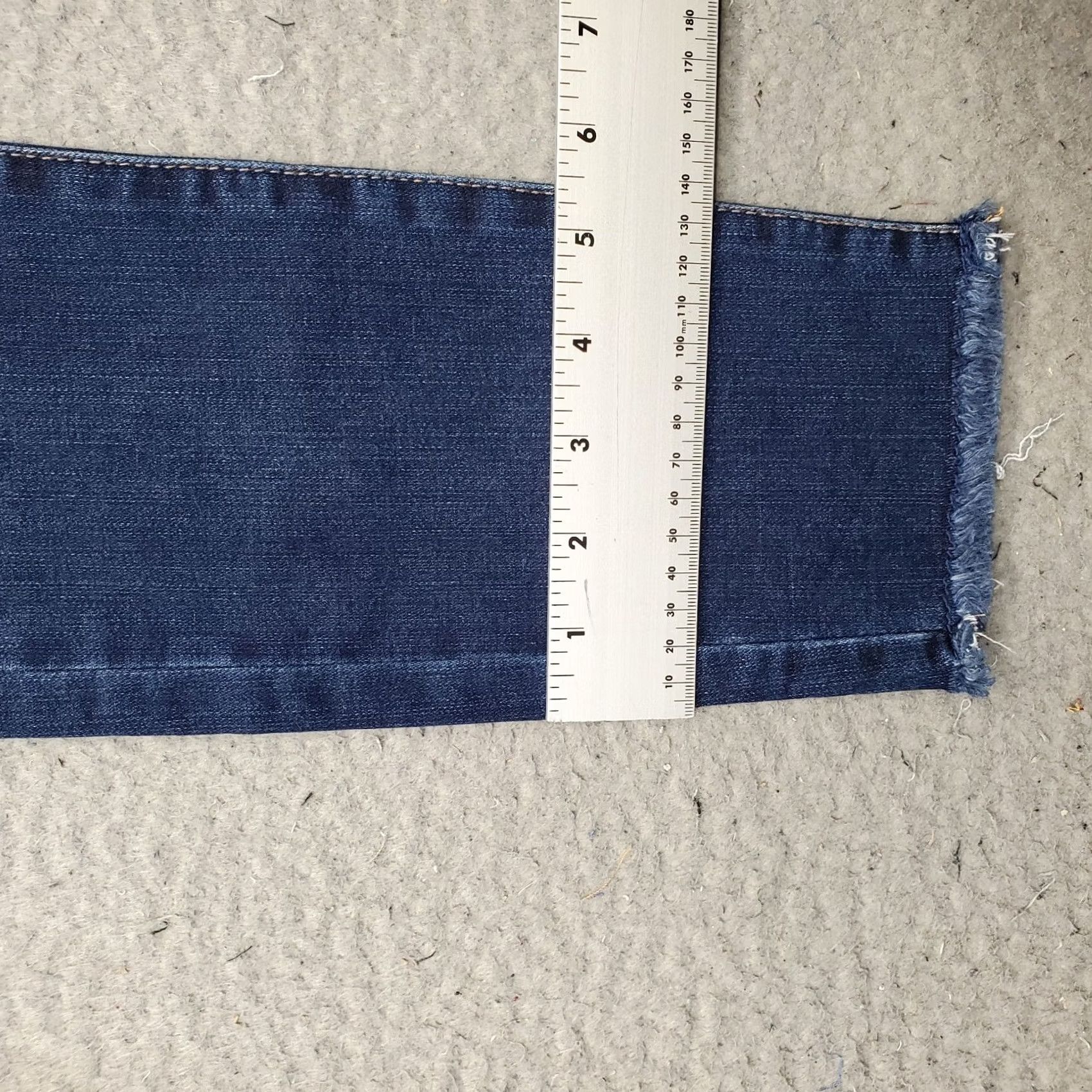 Vintage Refuge Womens Jeans 2 Blue Denim High Rise Frayed Hem Skinny Streetwear 2 Womens Blue Denim Skinny Jeans Size 26" / US 2 / IT 38 - 5 Thumbnail