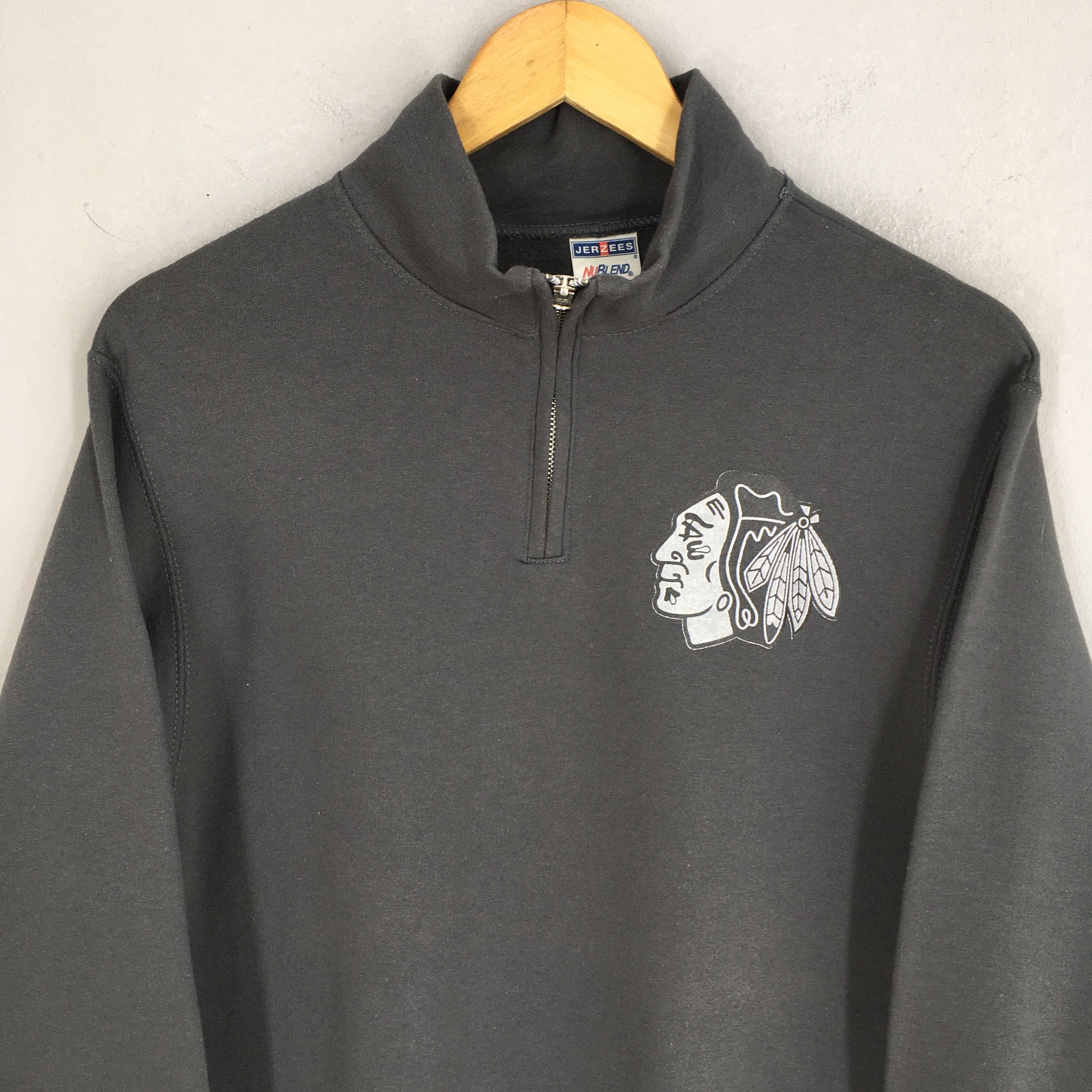 Jerzees × Vintage Vintage 90s South Wind American Native Sweatshirt Small Size US S / EU 44-46 / 1 - 2 Thumbnail