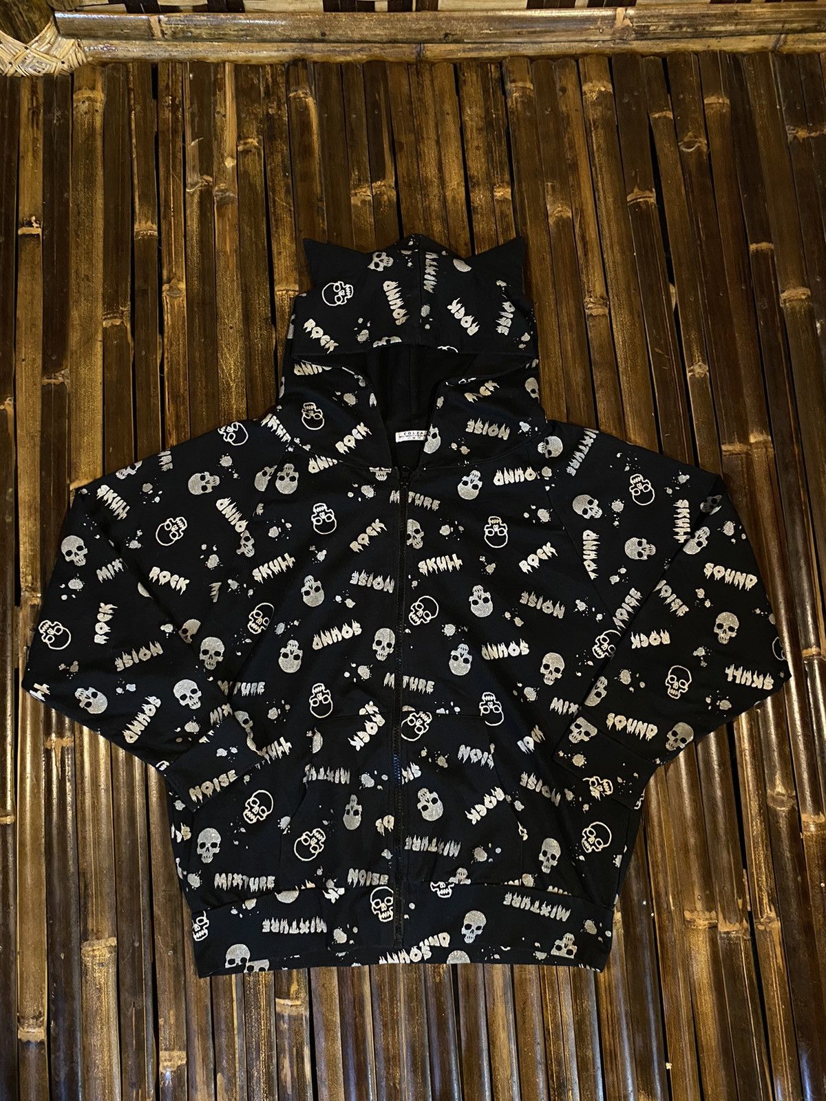 Japanese Brand C.O.L.Z.A SKULL HOODIE Size US M / EU 48-50 / 2 - 1 Thumbnail