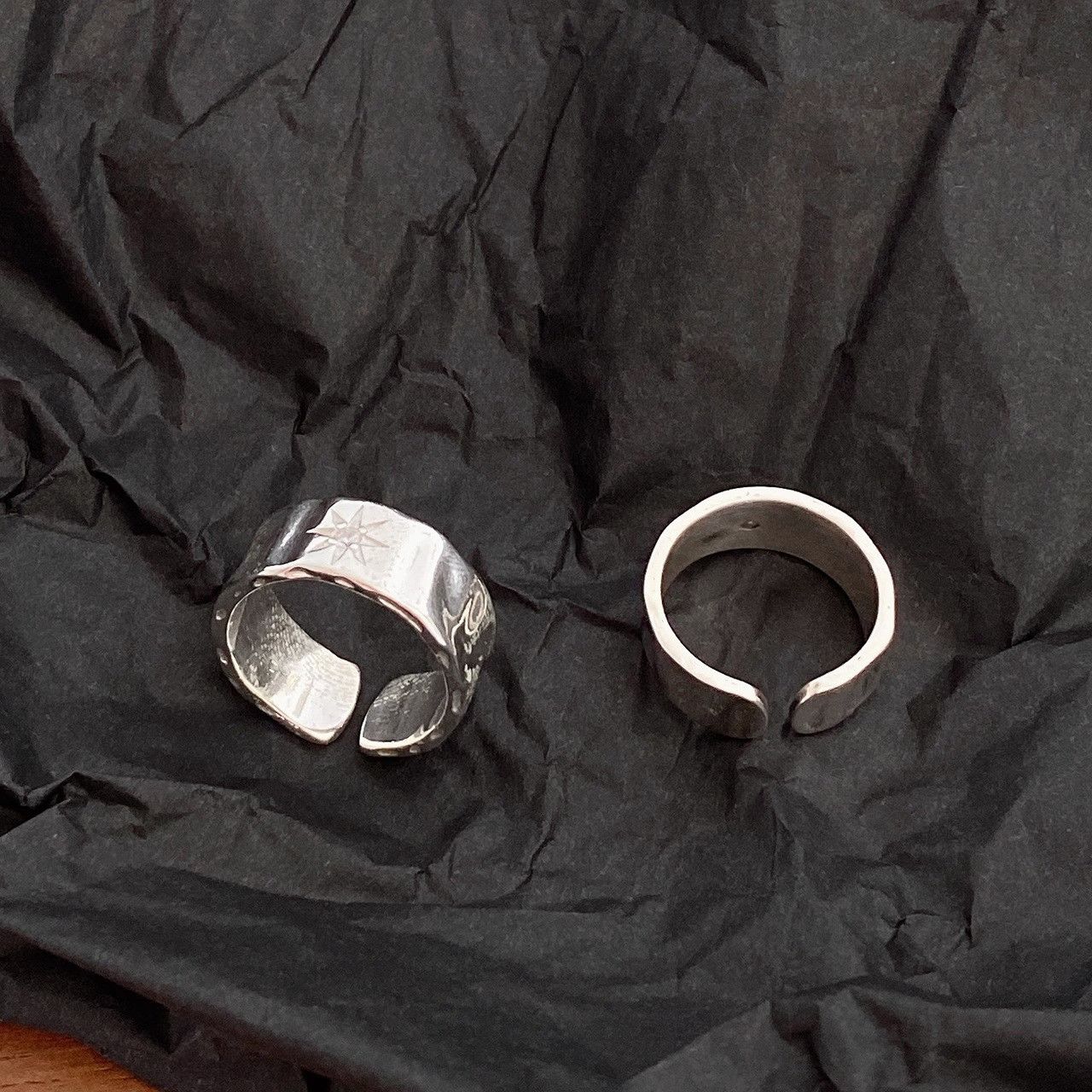 Jewelry Men's Retro Minimalist Star Ring Size ONE SIZE - 2 Thumbnail