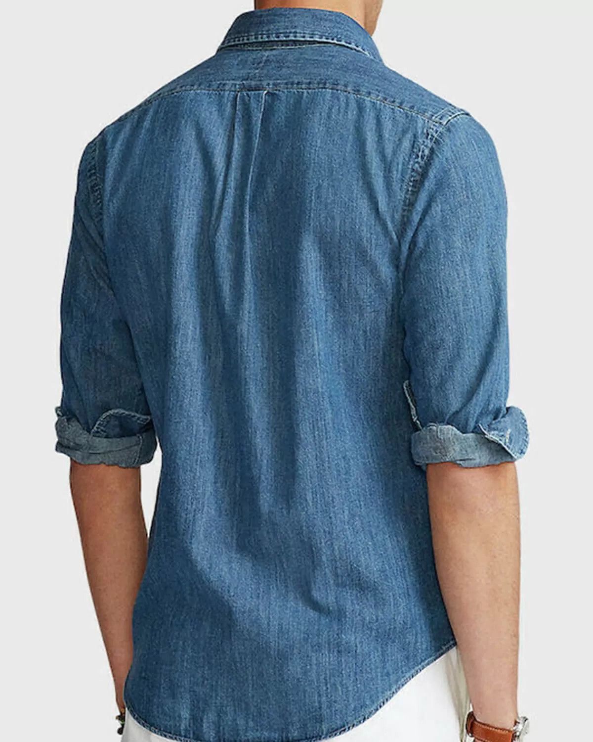 Polo Ralph Lauren o1s22i1n0125 Custom Fit Shirt in Blue Size US M / EU 48-50 / 2 - 4 Thumbnail