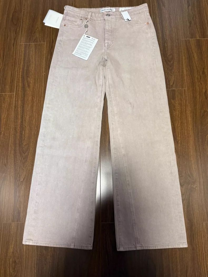 Our Legacy our legacy Colour-blocked chain embossed patch jeans Size US 28 / EU 44 - 1 Thumbnail