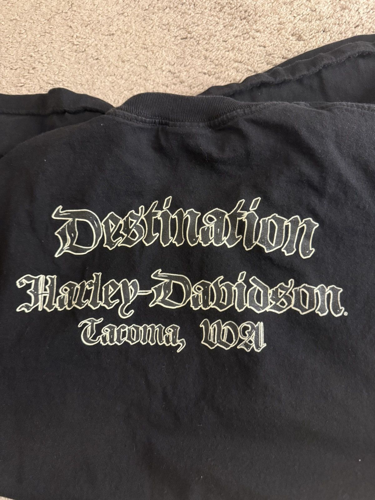 Harley Davidson Vintage Harley Davidson Eagle Long Sleeve Tacoma Size US XL / EU 56 / 4 - 4 Thumbnail