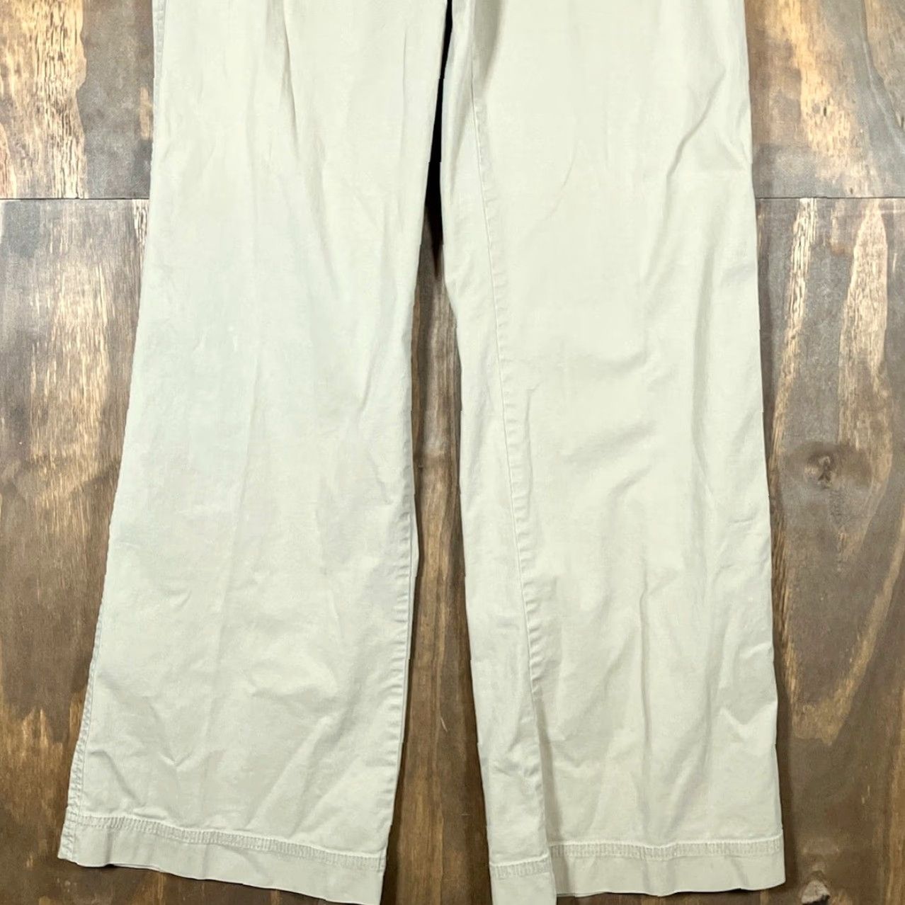 Loft LOFT Womens Pants Tan Signature Chino Mid Rise Khaki Cotton Blend Stretch 6 Size 28" / US 6 / IT 42 - 3 Thumbnail