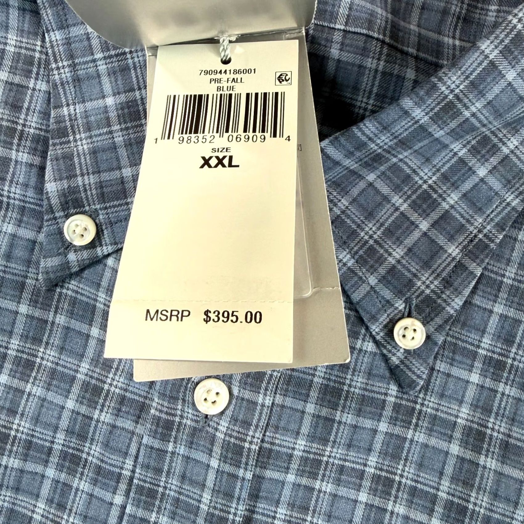Ralph Lauren Purple Label Ralph Lauren Purple Label Shirt Men 2XL Blue Plaid Button-Up Collared NWT Made in Italy Size US XXL / EU 58 / 5 - 6 Thumbnail