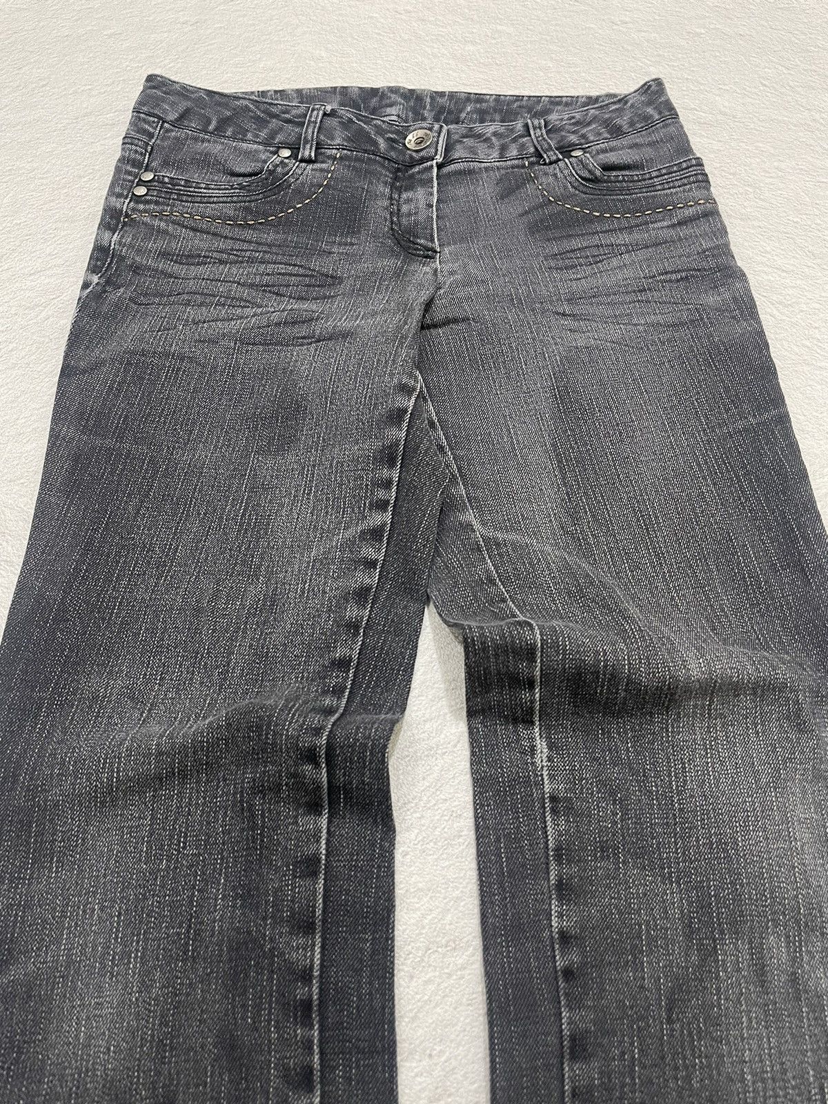 If Six Was Nine 2000s Star Patch Jeans y2k Style Size US 30 / EU 46 - 3 Thumbnail