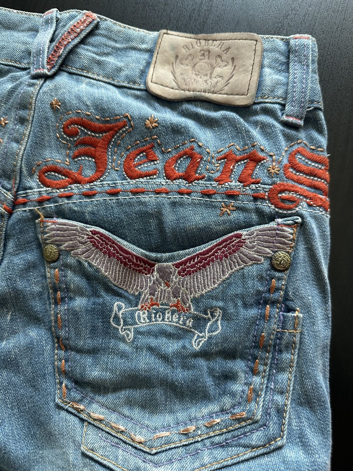Japanese Brand Riobera Y2K Flared Denim Jeans Japanese Korean Archive Gyaru Size 25" / US 0 / IT 36 - 9 Thumbnail