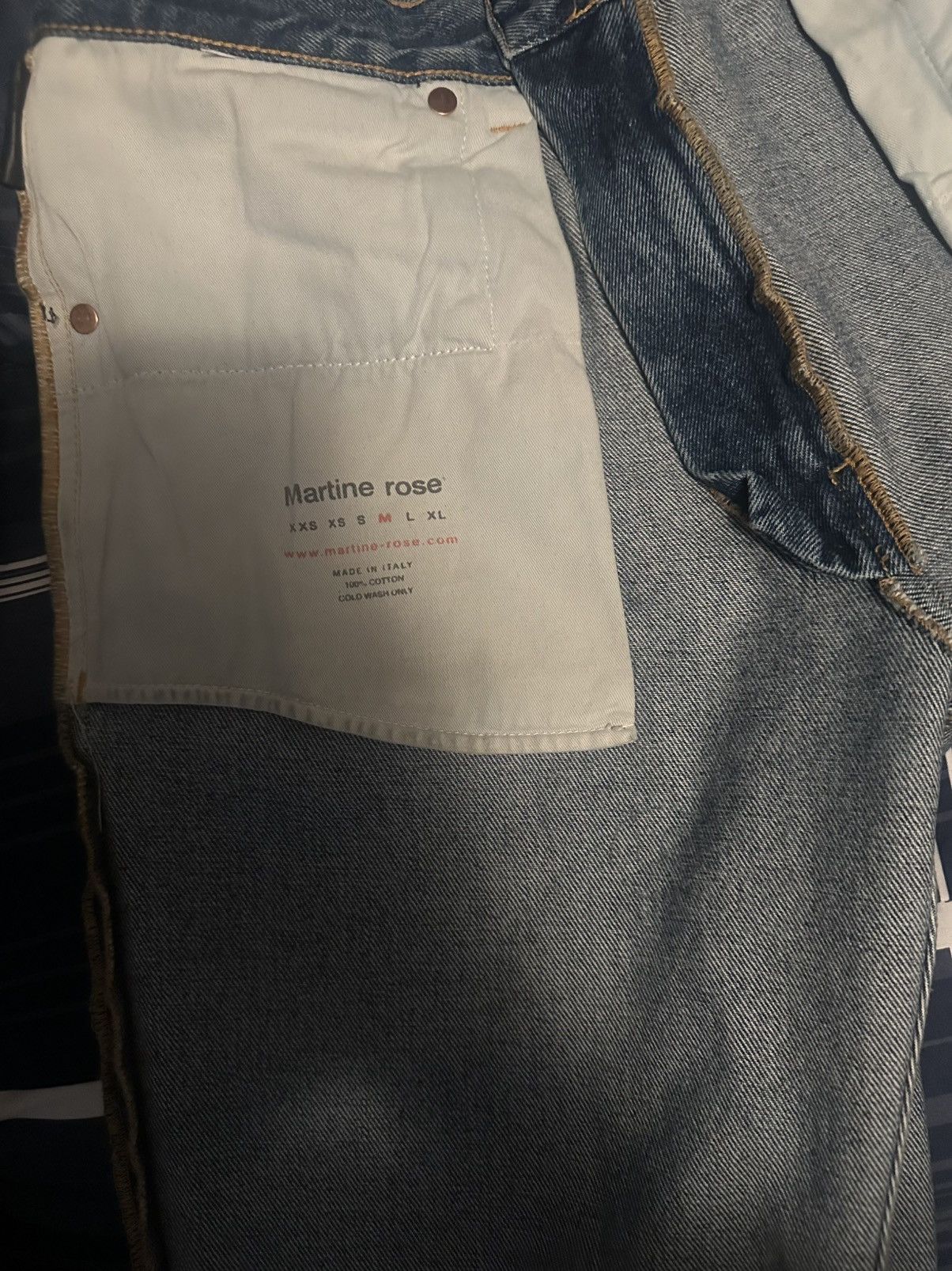 Martine Rose Martine Rose Blue Faded Jeans Size US 32 / EU 48 - 6 Thumbnail