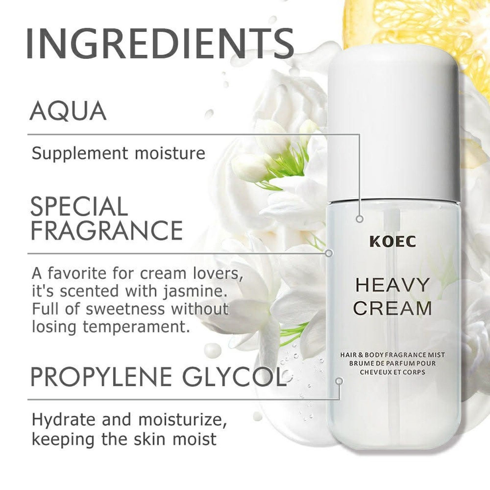 Other NEW Heavy Cream Hair/Body Fragrance Mist Perfume 1.7oz Spray Size ONE SIZE - 4 Thumbnail