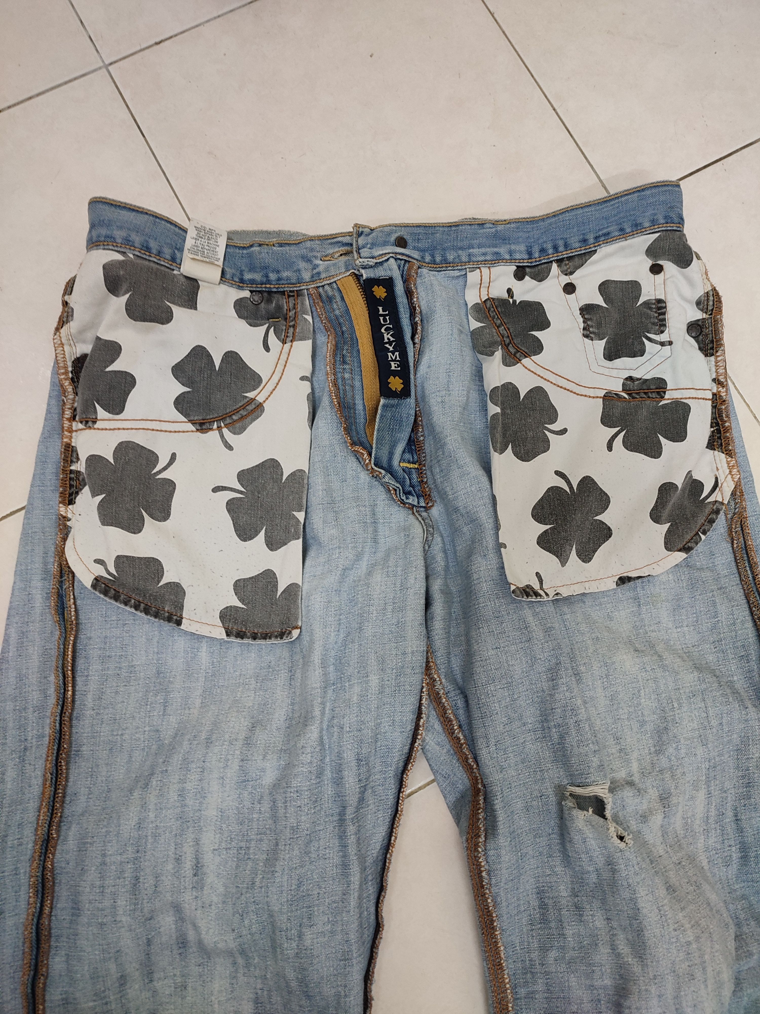 Lucky Brand VINTAGE LUCKY BRAND 181 RELAXED STRAIGHT DENIM Size US 35 - 21 Thumbnail