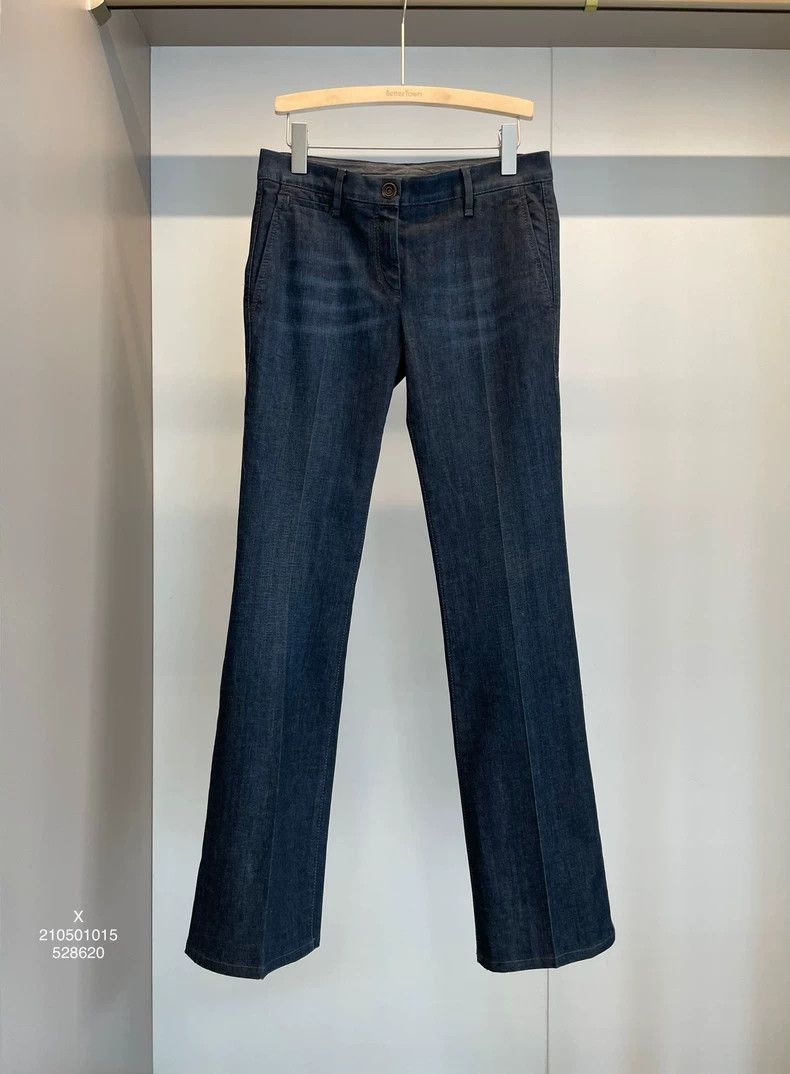 Brunello Cucinelli Brunello Cucinelli Blue Cotton Jeans - dmc Size US 36 / EU 52 - 1 Thumbnail