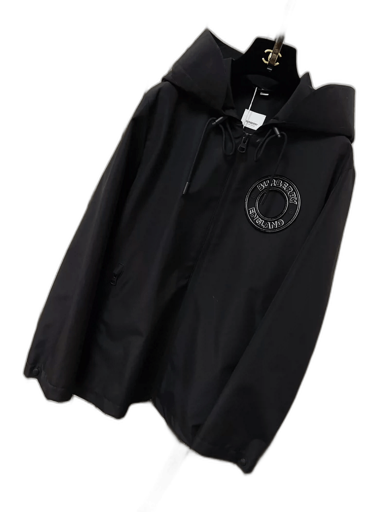 Burberry Burberry Black Hooded Long Sleeve Jacket Size M / US 6-8 / IT 42-44 - 1 Thumbnail