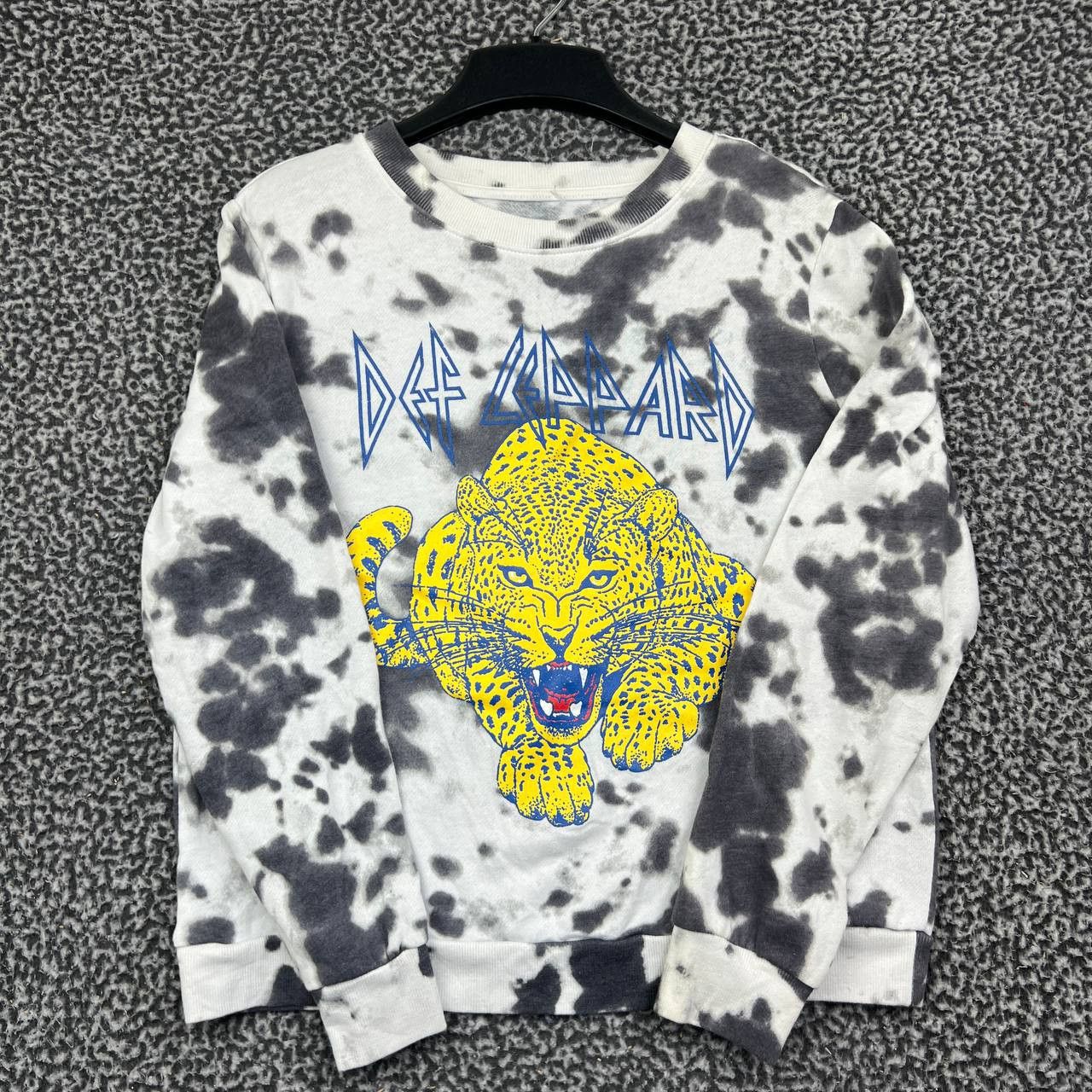 Def Leppard Def Leppard Sweatshirt Women Medium Gray White Tie Dye M Size M / US 6-8 / IT 42-44 - 1 Thumbnail