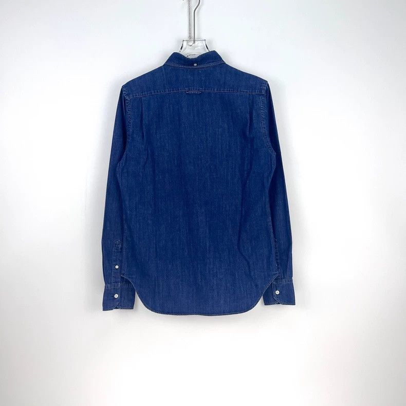 Prada Prada Size 39 Blue washed denim shirt 2502-Nextarrow Size US XXS / EU 40 - 4 Thumbnail