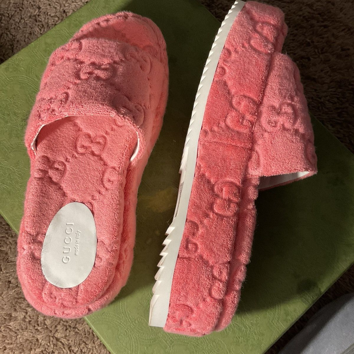 Gucci Gucci Women’s Platform Sandals ‘Wild Rose’ Size US 4.5 / IT 34.5 - 7 Thumbnail
