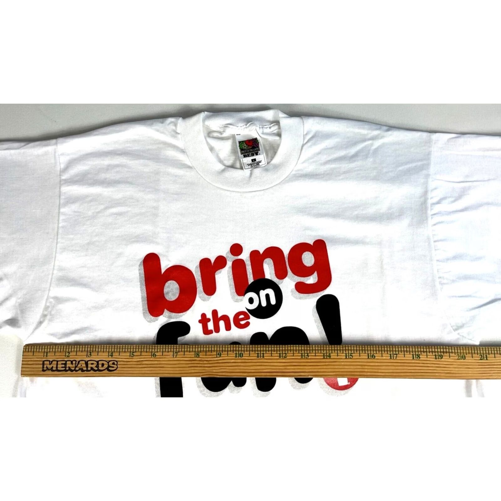 Fruit Of The Loom VINTAGE YMCA of Metropolitan Chicago T-Shirt Fruit of the Loom Best Sz L Unisex Adults White Short Sleeve Crew Neck NOS New Old Stock Size US L / EU 52-54 / 3 - 7 Thumbnail