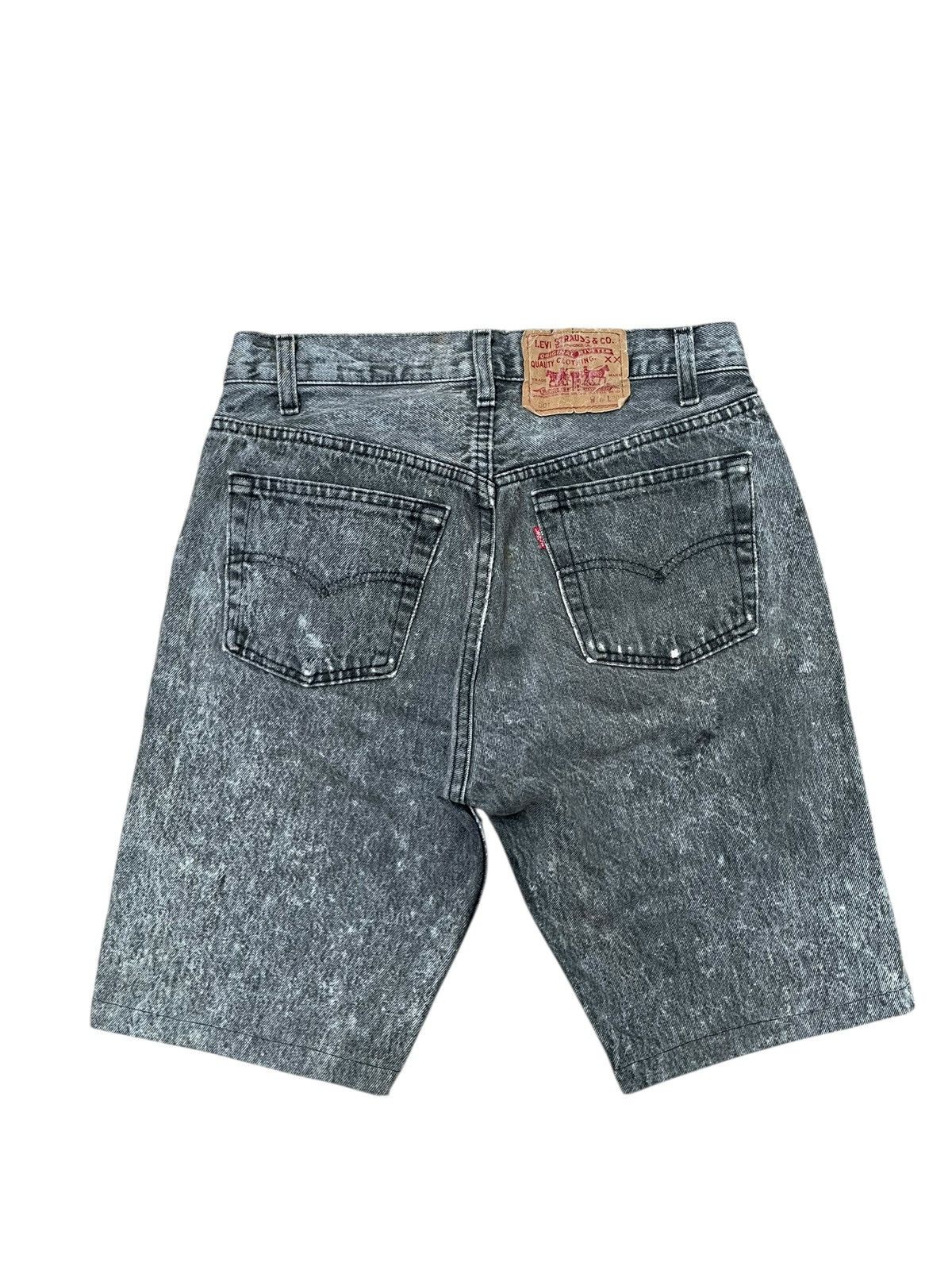 Levi's Vintage Levi’s 501 Washed Black Jeans Shorts Denim Pants Size US 29 - 5 Thumbnail