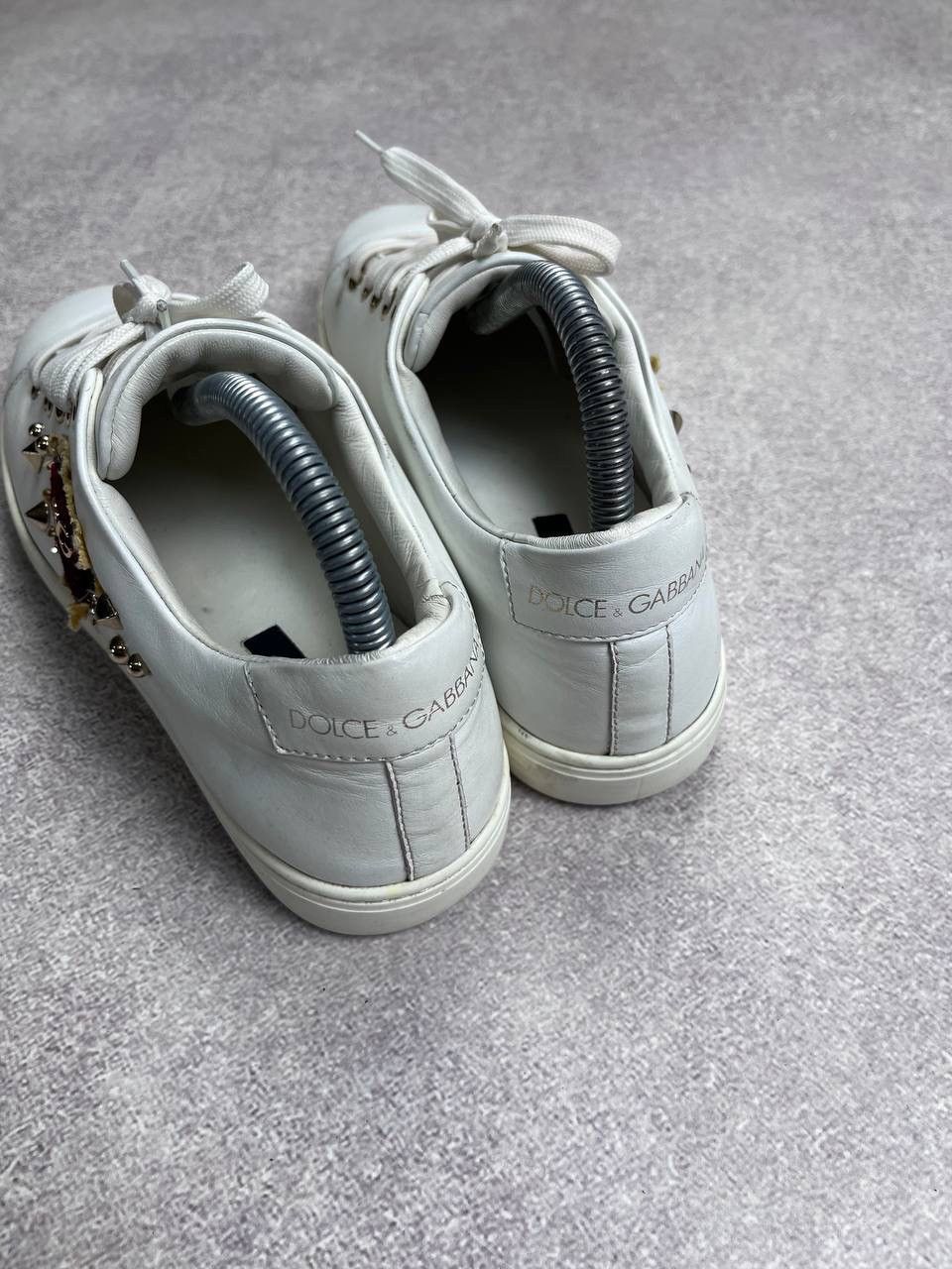 Designer × Dolce & Gabbana × Vintage VINTAGE DOLCE&GABBANA LOW LEATHER HEART SHOES Y2K 39 Size US 6.5 / EU 39-40 - 14 Thumbnail