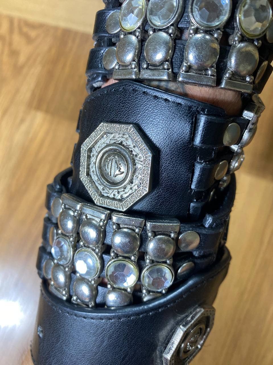 Vintage Vintage Crazy Metal Belt Drip Japanese Hype bb Simon Size ONE SIZE - 10 Thumbnail