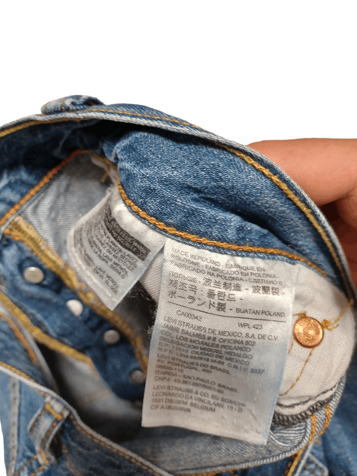 Levi's LEVI`S 501 MADE IN POLAND W32 L30 JEANS DENIM STREETWEAR Size US 32 / EU 48 - 5 Thumbnail