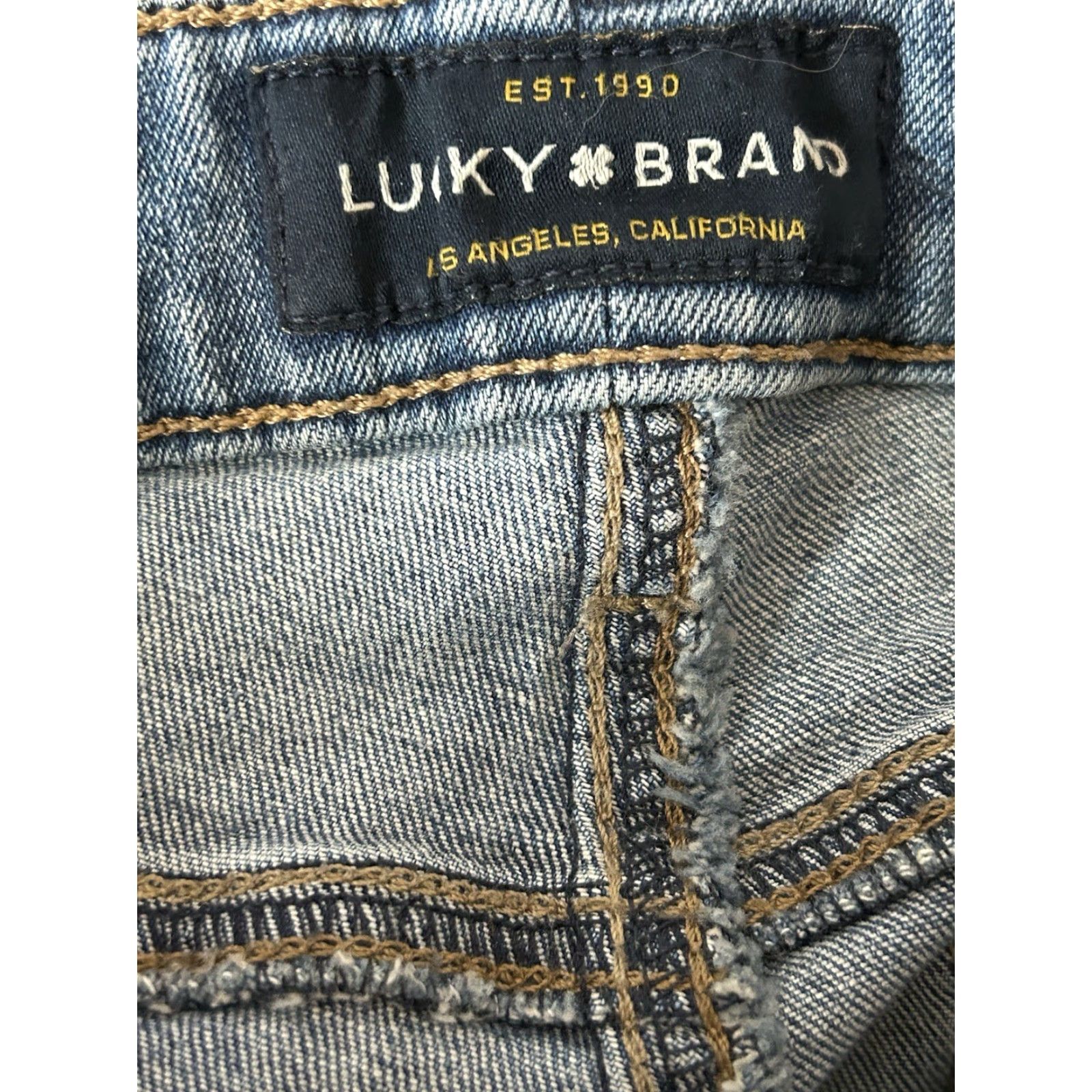 Lucky Brand Lucky Brand Lolita super Skinny Jeans Women's Blue Denim size 6/28, 5-Pocket Design, Zip Closure, Stretch, Medium Wash, Vintage Size 28" / US 6 / IT 42 - 6 Thumbnail