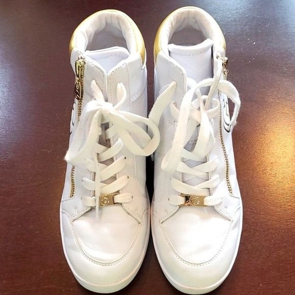 Designer G by Guess Dillin Wedge High Top Athletic Sz. 8.5 Sneaker Size US 8.5 / IT 38.5 - 1 Thumbnail