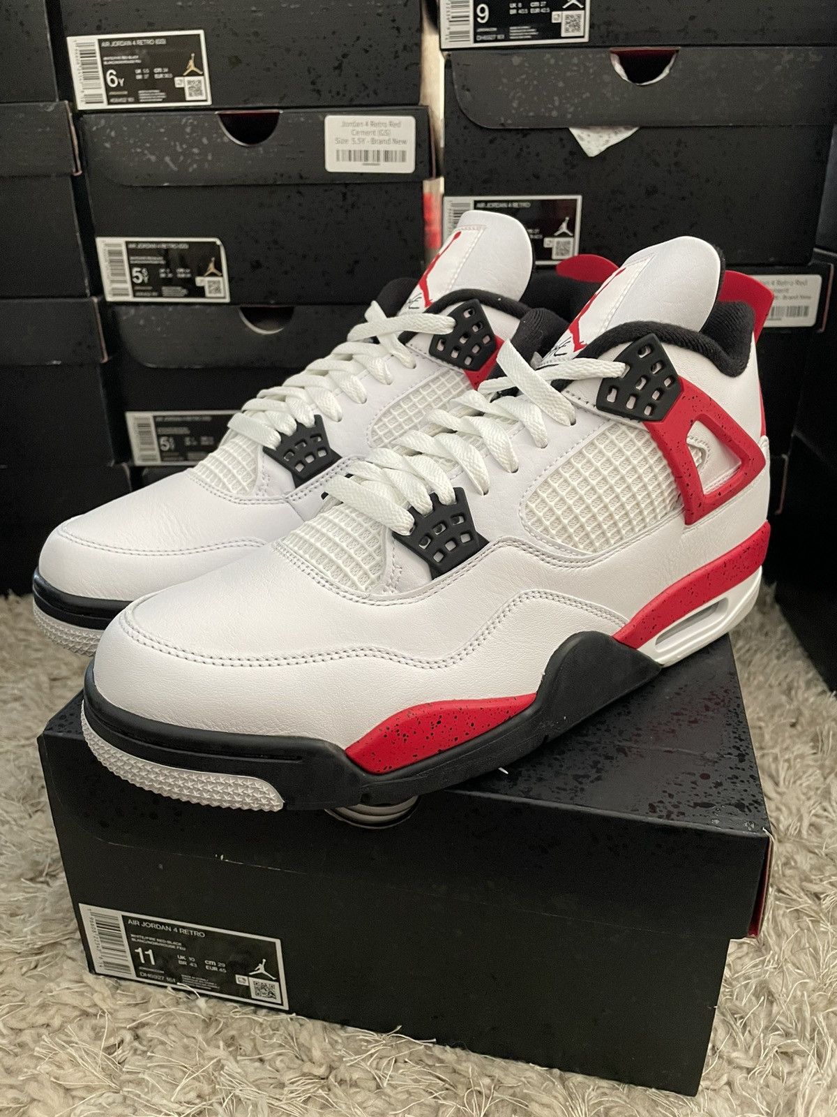Jordan Brand Jordan 4 Red Cement Size US 11 / EU 44 - 1 Thumbnail