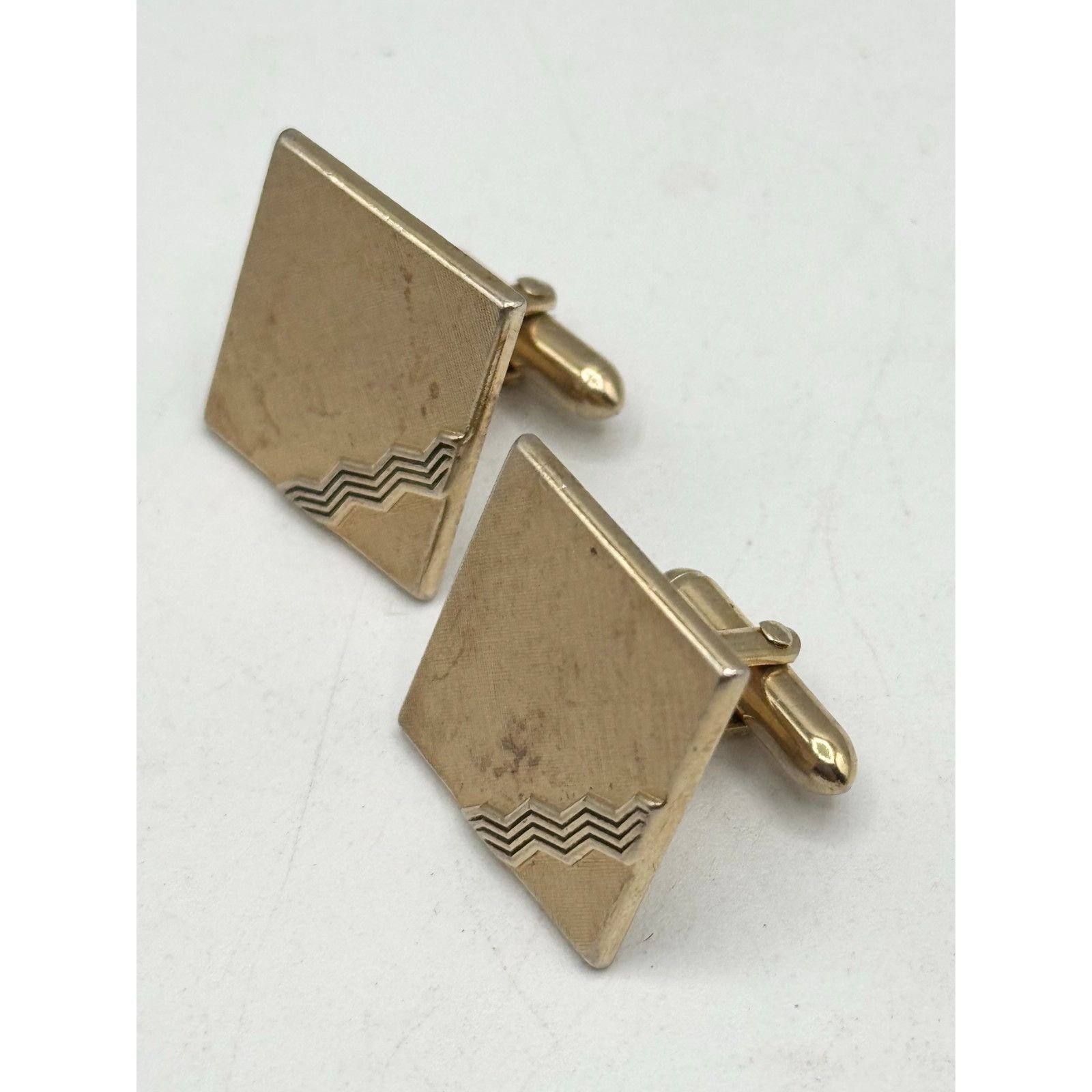 Vintage Vintage unisex cuff links cufflinks Size ONE SIZE - 3 Thumbnail