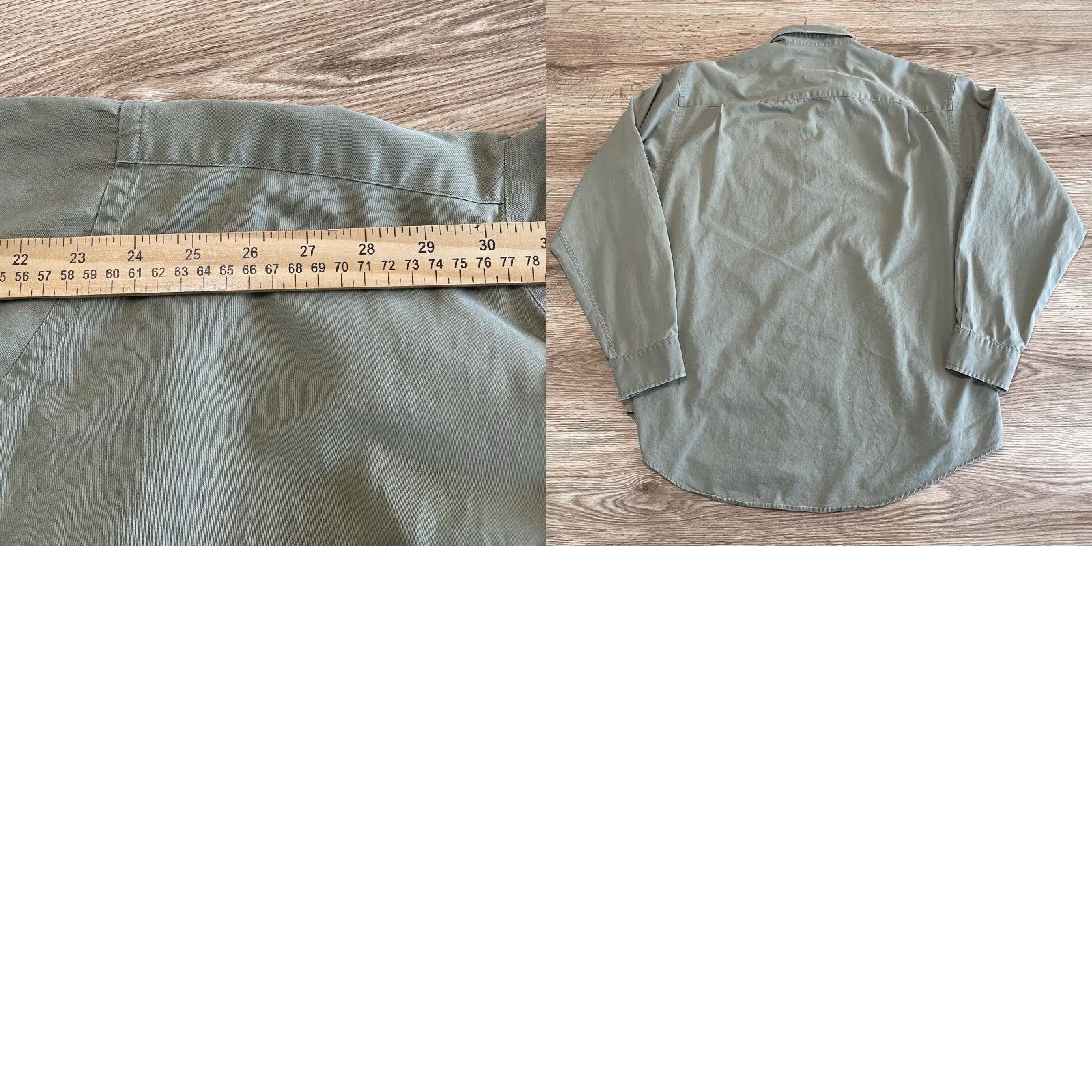 Vintage HUNT CLUB Twill Button-Up Shirt Men Large Long Sleeve Green Size US L / EU 52-54 / 3 - 8 Thumbnail