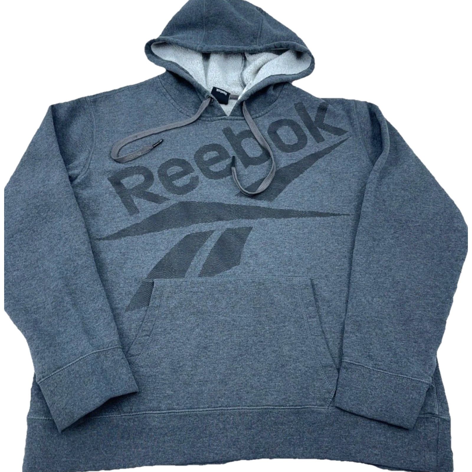 Reebok Reebok Hoodie Men Medium Gray Sweatshirt Sweater Logo Retro Classic A36 Size US M / EU 48-50 / 2 - 2 Thumbnail