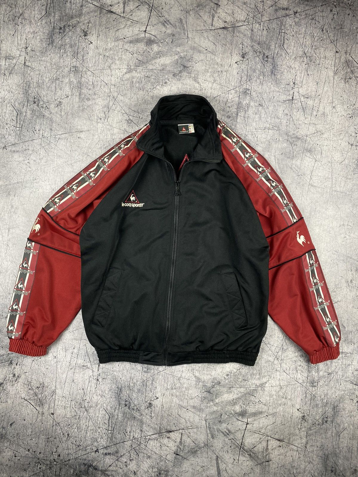Le Coq Sportif Vintage Le Coq Sportif Big Logo Windbreaker Jacket Size US L / EU 52-54 / 3 - 2 Thumbnail