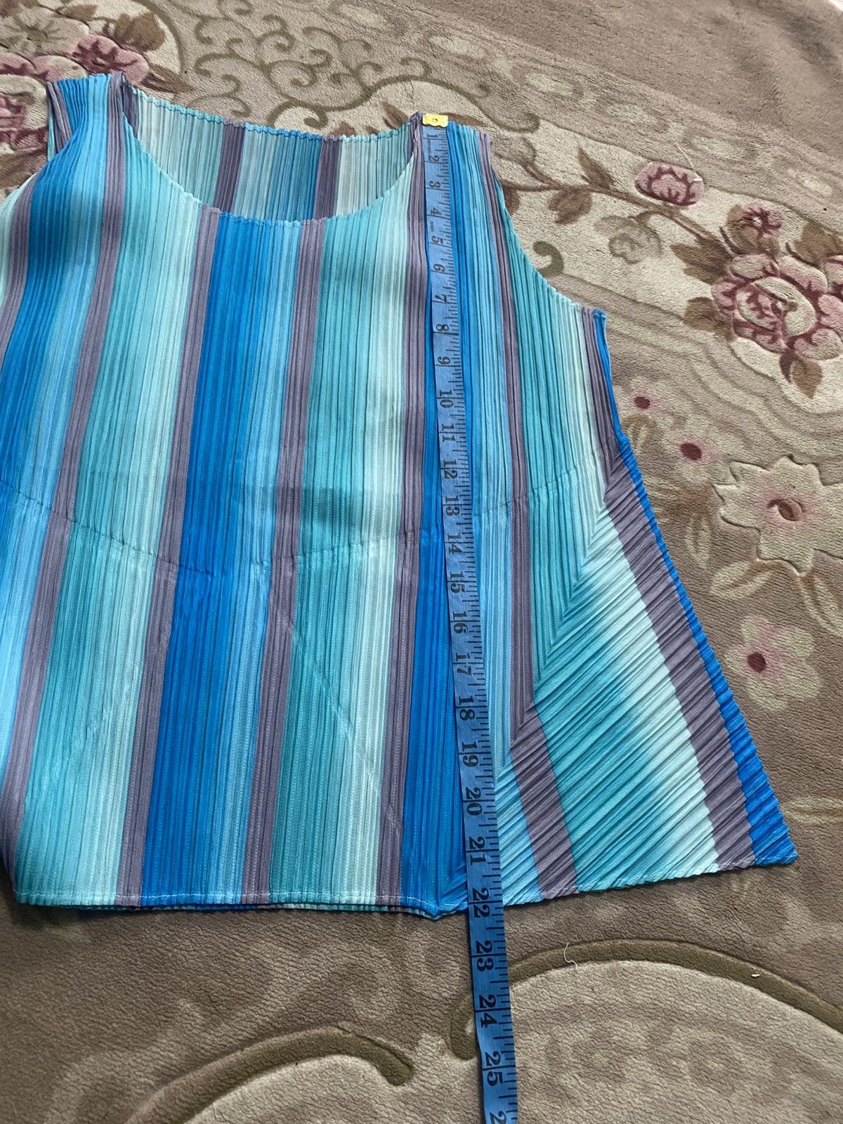 Pleats Please Issey Miyake PLEATS PLEASE Gradation Striped 3/4 Sleeve Top Size 3 Size M / US 6-8 / IT 42-44 - 8 Thumbnail