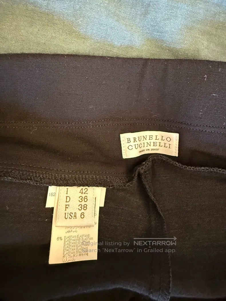 Brunello Cucinelli Brunello Cucinelli Black Side-Seam Silver Bead Pants and S Size 27" / US 4 / IT 40 - 4 Thumbnail