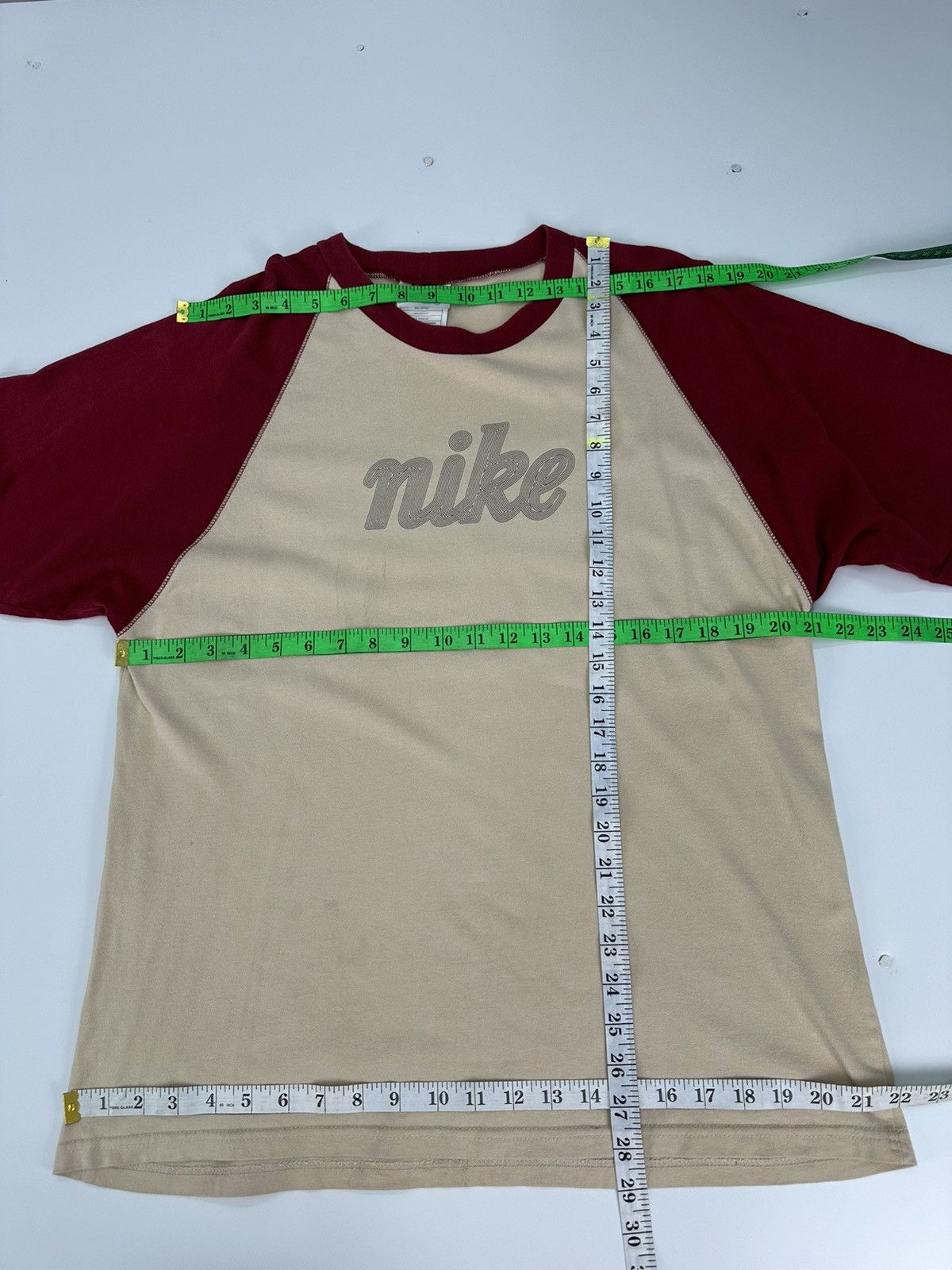 Nike Nike 90s Raglan Spellout Logo Vintage Tshirt A598 Size US M / EU 48-50 / 2 - 6 Thumbnail